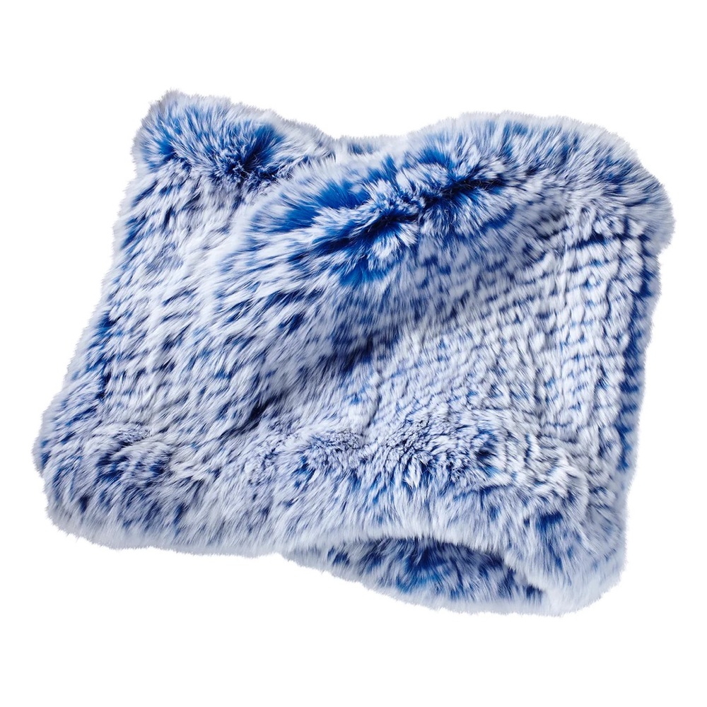 Gorsuch Glamourpuss Fur Neck Warmer Lorie Frosted Cobalt Snow